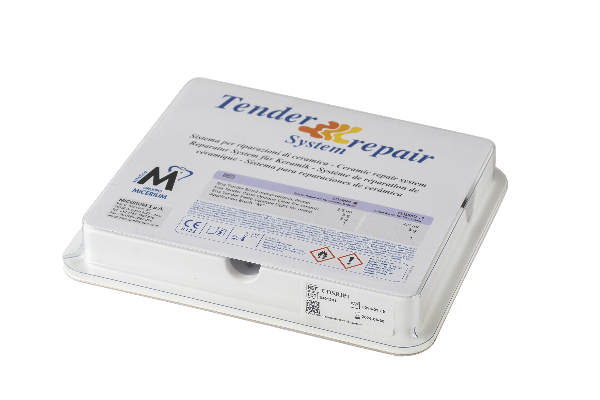Tender repair kit ceramic